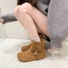 Fashion 2025 New Fashionable Versatile Tassel Flat Bottom Fall Winter Booties for Women
