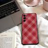 Scottish Tartan Pattern Phone Case For Samsung S25,24,23,22,30,21,10,9,Ultra,Plus,Lite,FE,4,5 G Soft Black Case