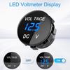 Waterproof Vehicle Voltmeter Tester DC 12V-24V Car Motorcycle Voltmete  Motorcycle Use