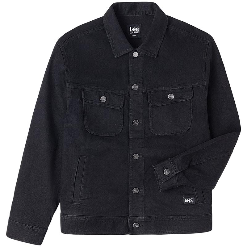 

Lee Men s Comfortable Fit Black Denim Jacket S