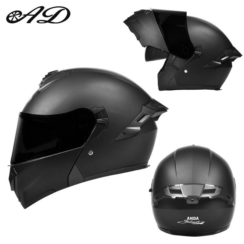 AD Winter 3C Certified Flip-Up Full Face Electric Motorcycle Helmet for Men & Women - All-Season Safety Gear