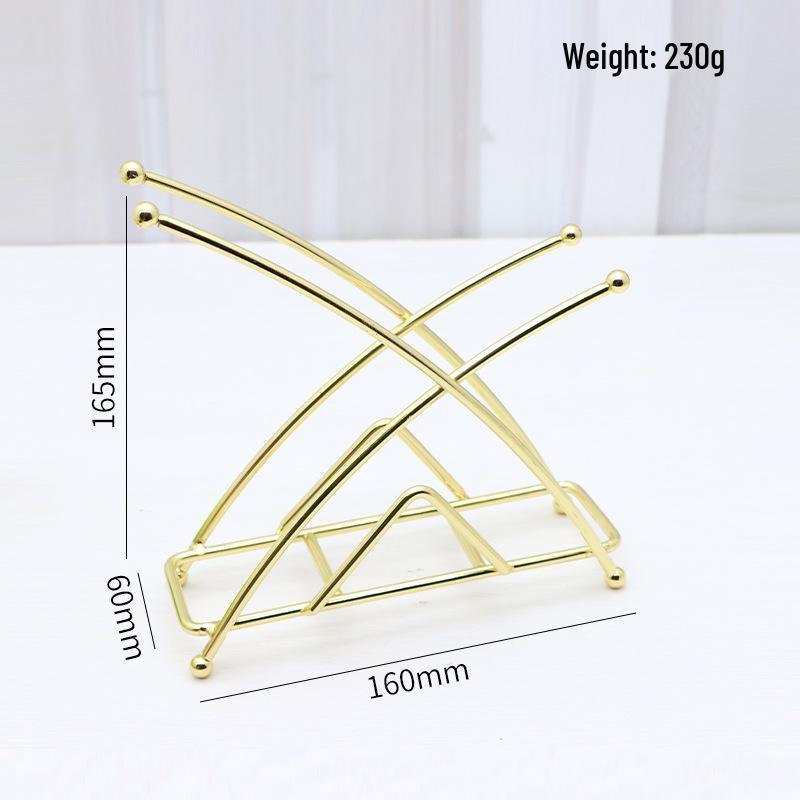 Nordic Iron Tissue Holder: Vertical Napkin Rack for Kitchen or Dining Table