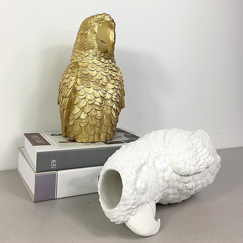 Cute Bird Flower Vase Resin Ornament Flower Arrangement Home Decor Garden Decoration Creative Gift