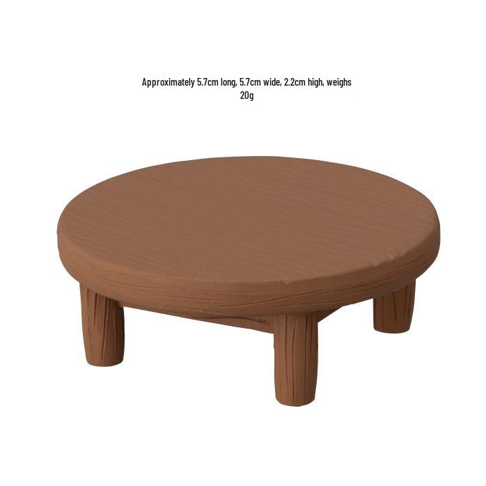 Trendy Resin Miniature Table & Chair Ornaments for DIY Decor