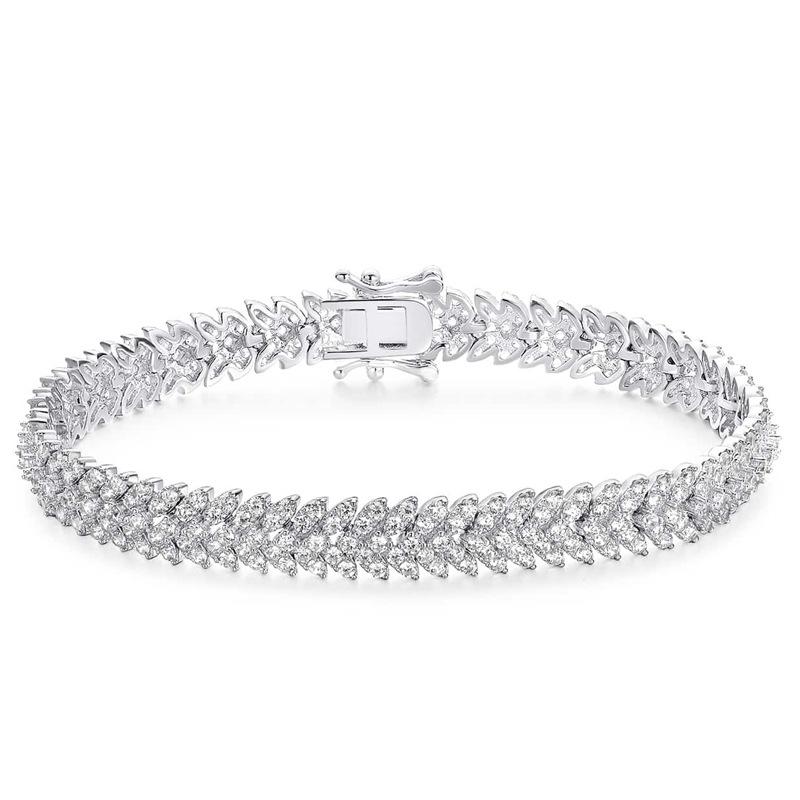 New Tennis Chain Fashionable Versatile Niche Sparkling Zircon Bracelet Temperament Hand Jewelry