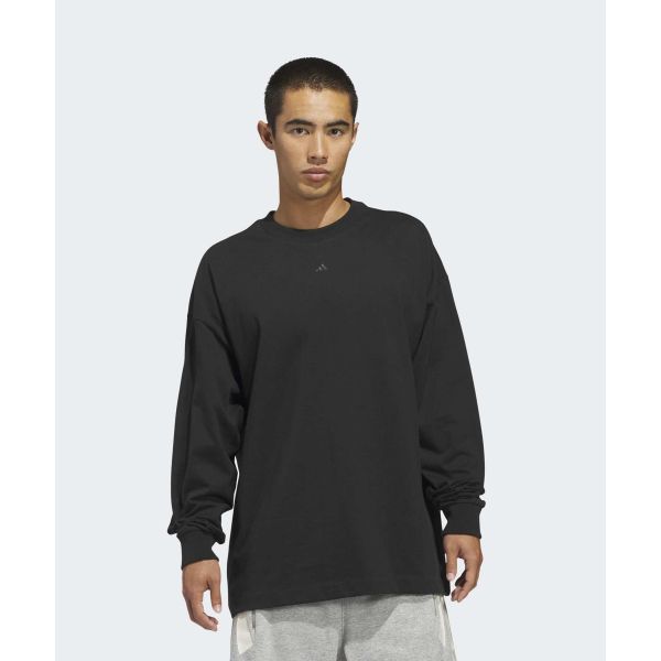 adidas Basketball Loose Fit Pullover Sports Long Sleeve T-Shirt Unisex Tops KB7554