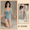 Sex Underwear Lace Embroidery Hollow Pajamas Sexy Suspender One-piece Waist Transparent Temptation Mesh Set