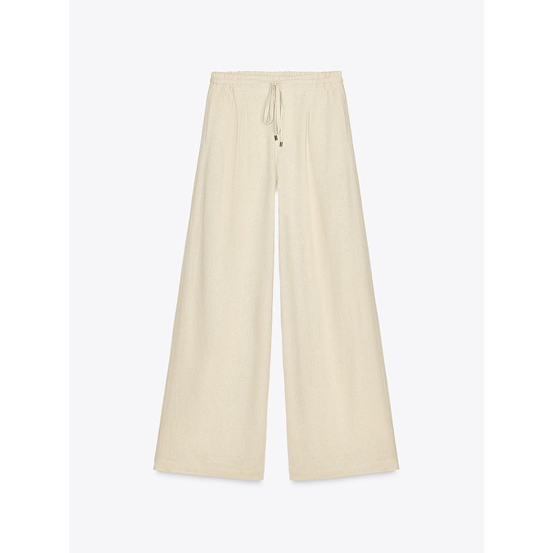 Za2025 Spring New Women Clothes Versatile Comfortable Slimming High Waist Wide Leg Casual Trousers 4745024 515