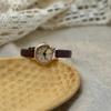 LSVTR Retro Ladies' Small Dial Leather Strap Waterproof Quartz Watch