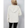 Women S Solid Color Hooded Knit Cardigan Sweater Single Breasted Long Sleeve Autumn Winter