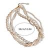 Beautiful Multilayer Necklace Graceful Pearls Beaded Chain Gift for Friend