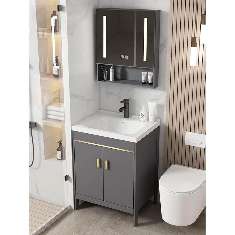 Huijia H645 Floor-Standing Bathroom Vanity & Integrated Ceramic Basin