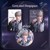1-3Pcs/Set Game Love and Deepspace Xavier Shenxinghui Badge Anime Cosplay Transparent Card Quicksand Card Cartoon Fans Gift Set