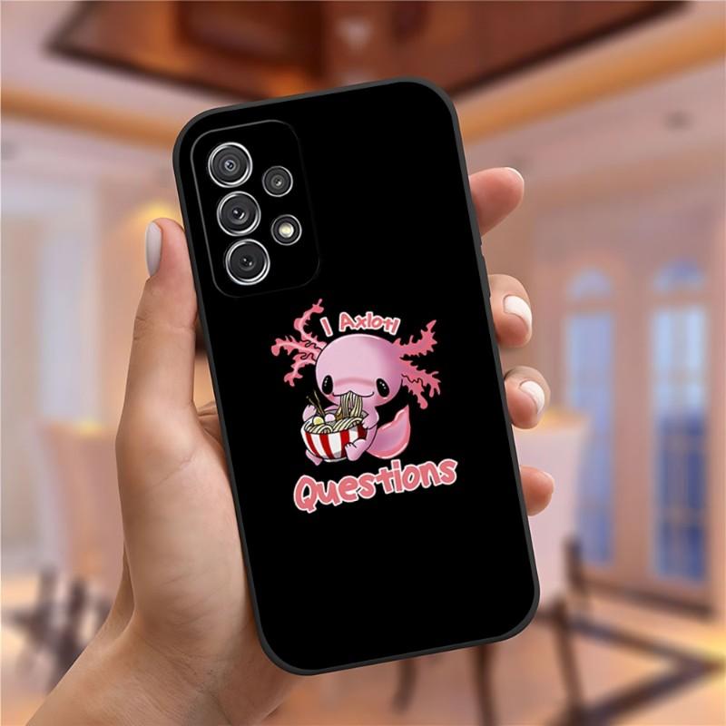 Süße Tier Axolotl Handyhülle Für Samsung Galaxy S23 S22 S10 S20 S30 S21 S8 S9 Pro Plus Ultra Fe Design Rückseite