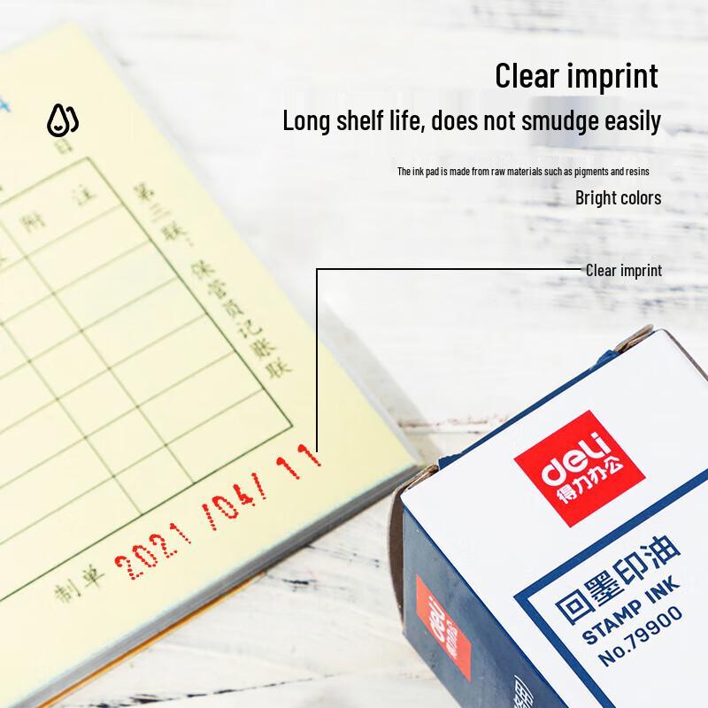Deli Self-Inking Stamp Refill Ink