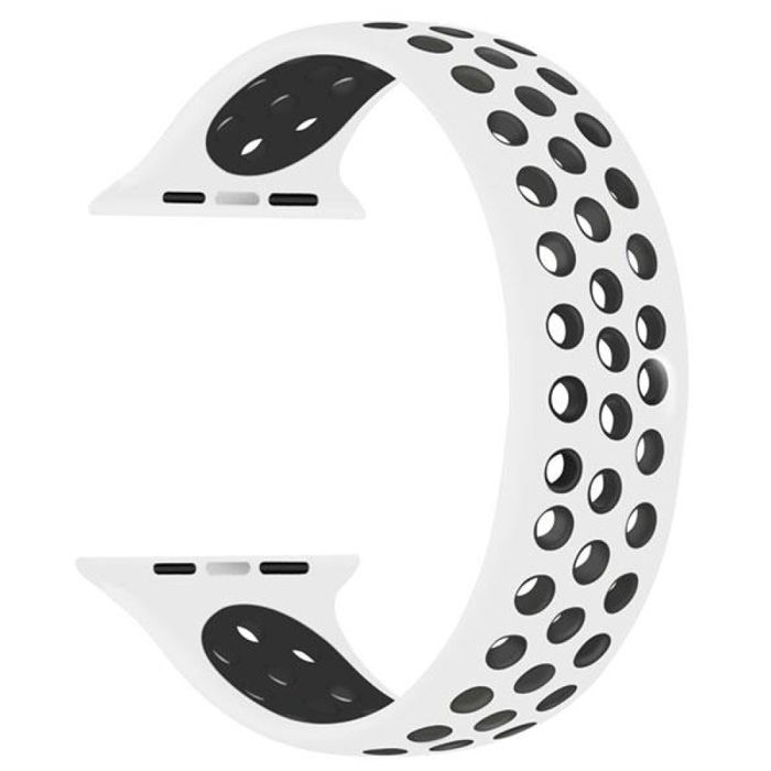 Bracelet sport - MY-MONTRE - Solo Loop - Noir - Compatible Apple Watch 38/40/41mm - Taille XL (160–172mm)