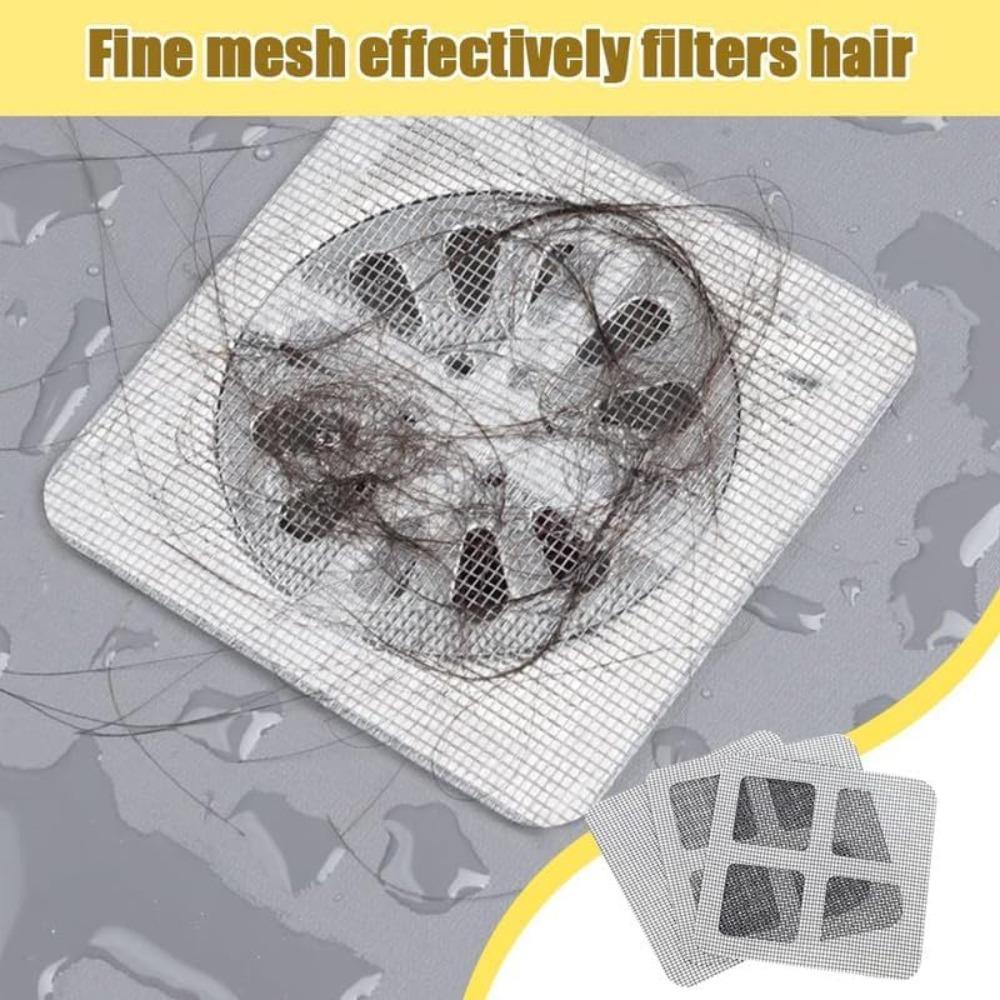 Disposable drain hair stickers, upgraded disposable shower drain cover to prevent hair clogs, sink strainer (10-pack)
