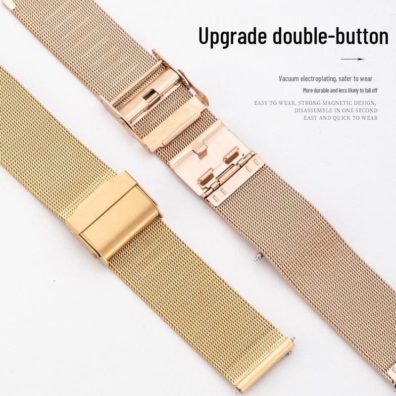 Stainless Steel Milanese Mesh Strap for Apple iWatch & Huawei GT4