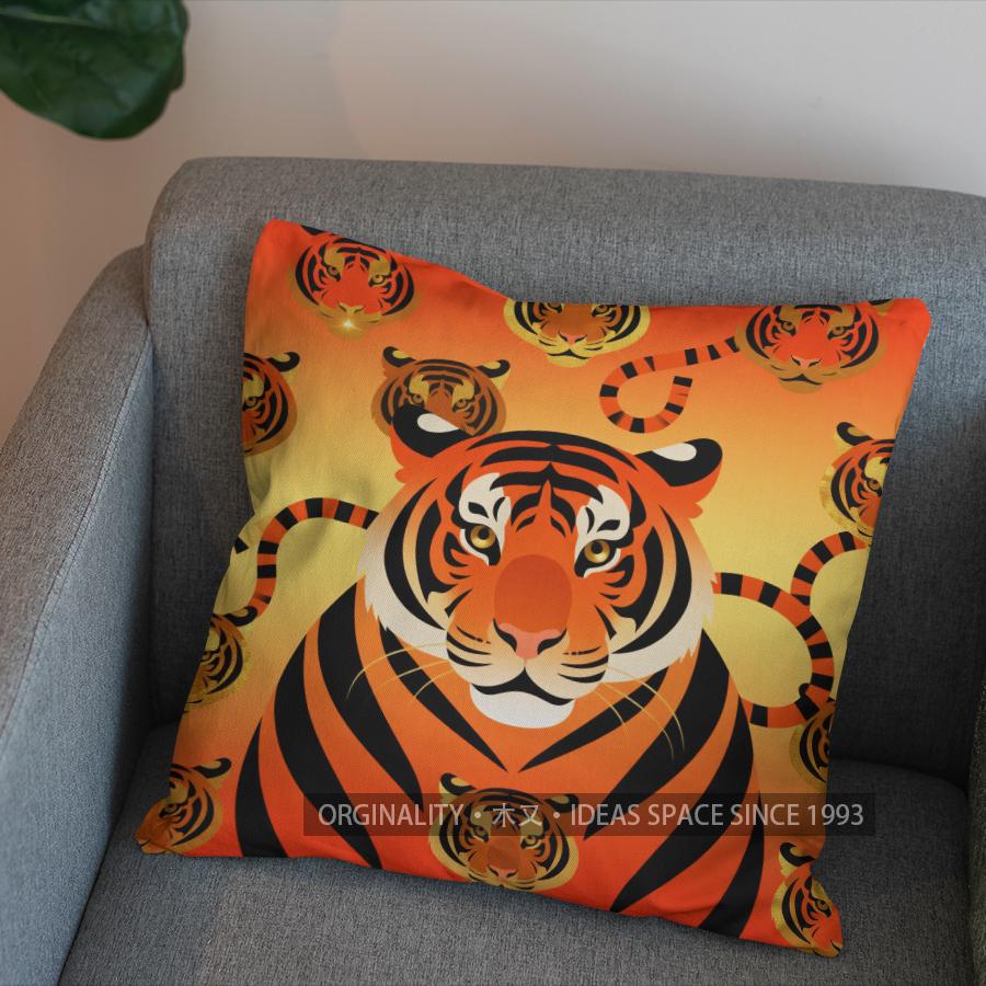 2D Enchanted Phoenix Pillow Cover With Oriental Charm Pattern Cushion Cover Suitable For Sofa Bedroom Car Pillow Cover