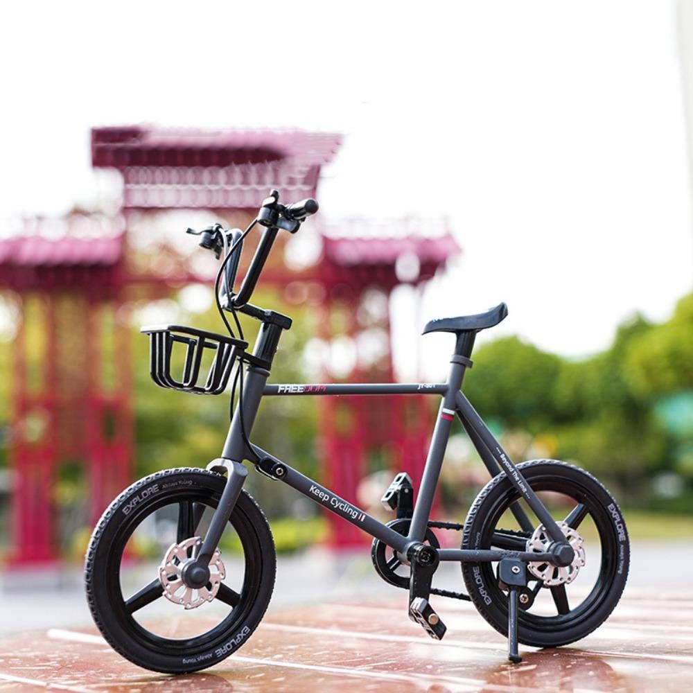 1:8 Scale Mini Bicycle Model Simulation Racing Metal Mountain Bike Toy Ornament Miniature Road BMX Bike Model Collection