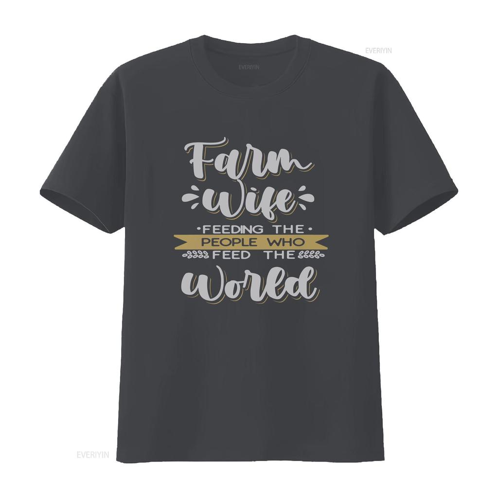 Farm Wife T Shirt Farmer Mom Feeding The People vintage Washed Stylish Casual Breathable designer clothes graphic Soft homme
