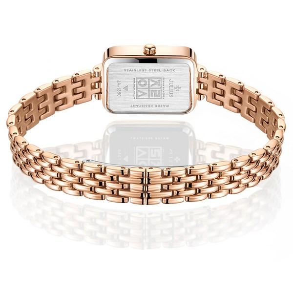 [Julius] Women's Soft Square Wristwatch JA-1350 + Case + Band Tool Set,Korean popular watches