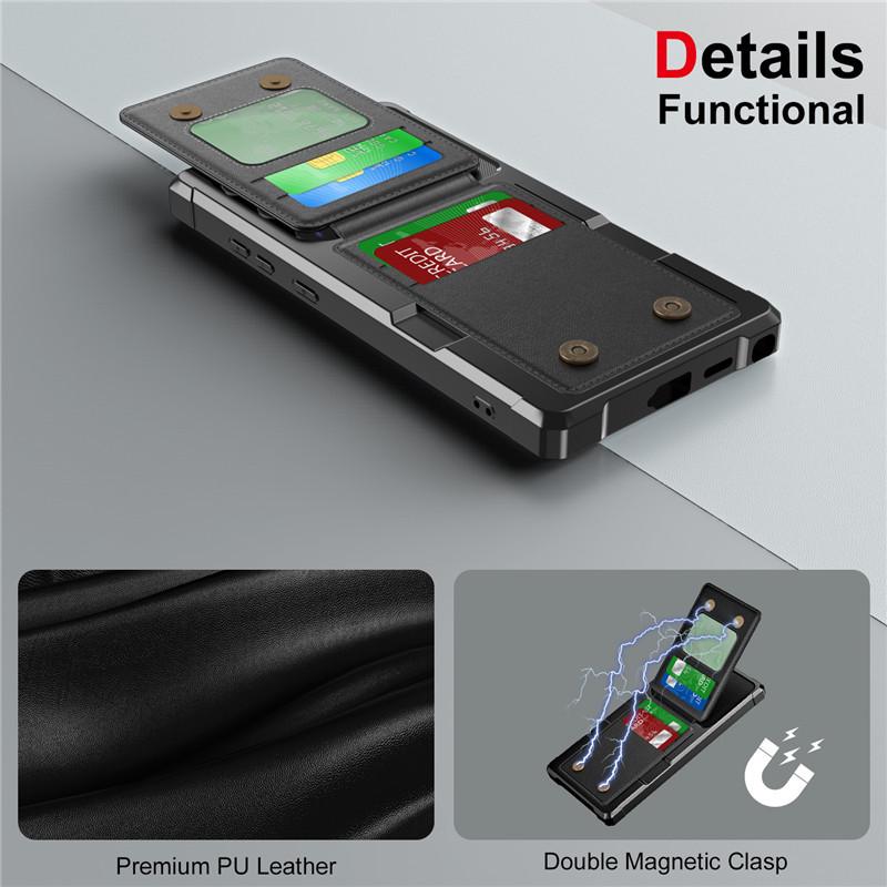 Schokbestendige Flip Portemonnee Case voor Samsung S26 Ultra/S24 Plus