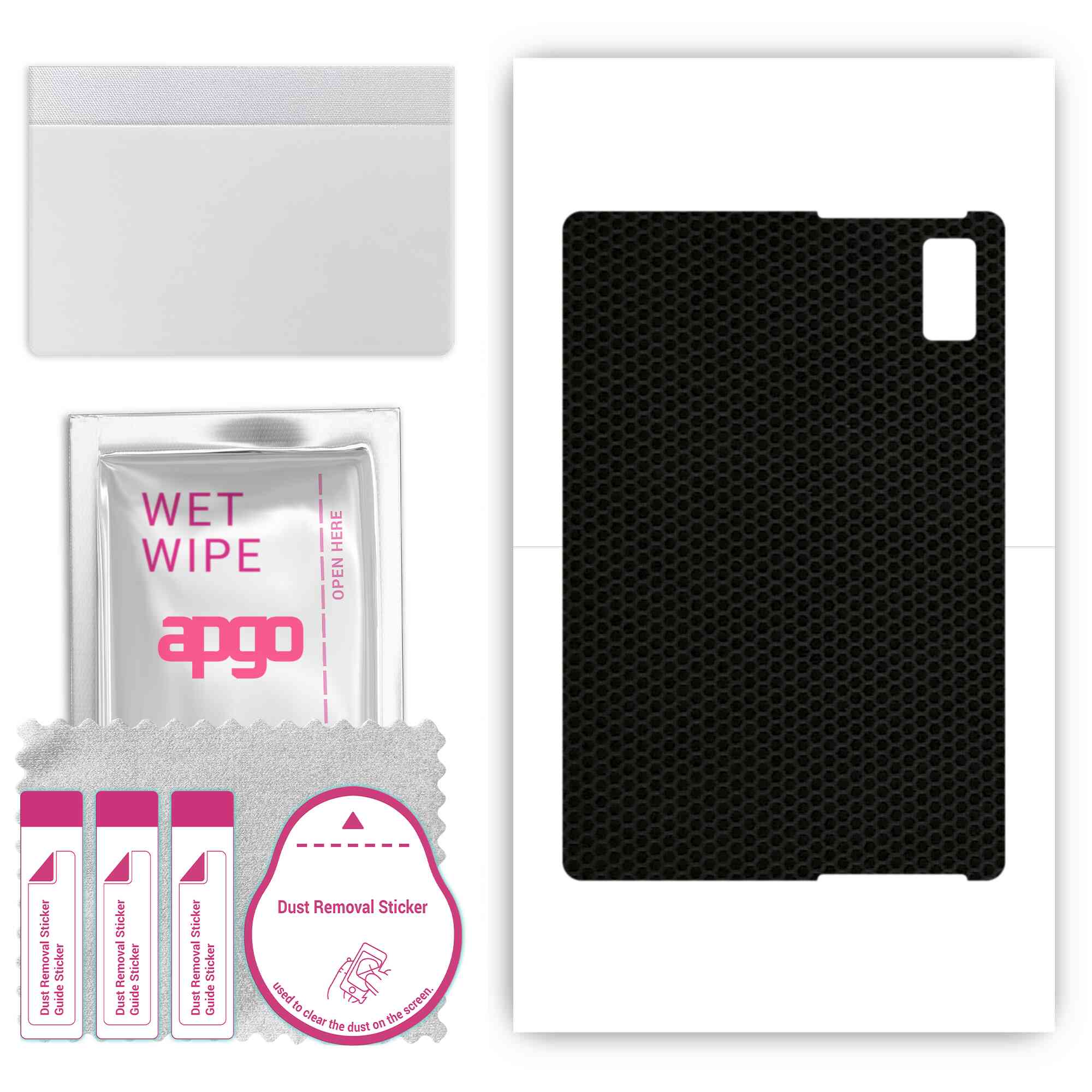 

apgo skin sticker film foil vinyl for the BACK compatible with HTC A100, scratch-resistant, easy to install - Matrix