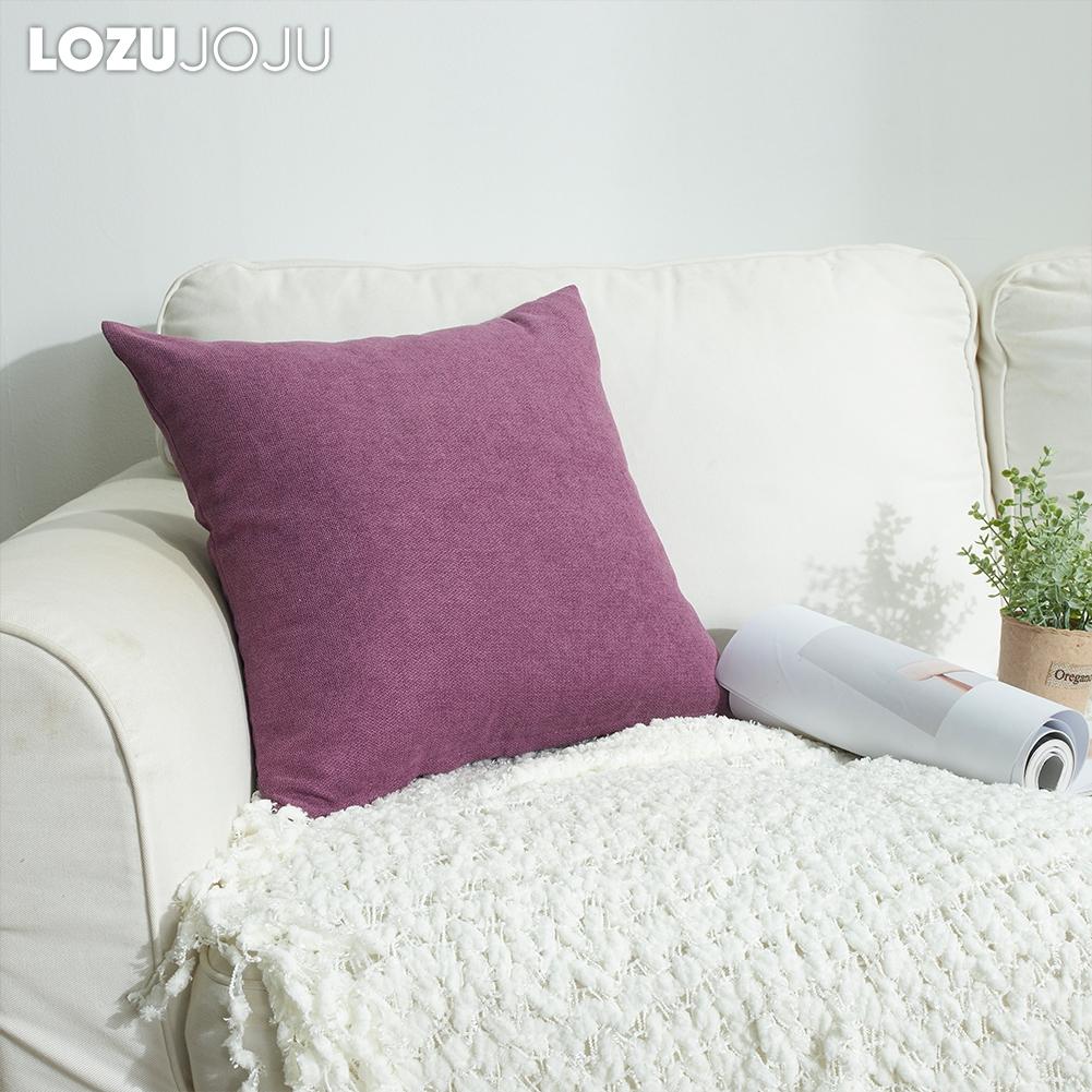 1 STÜCK LOZUJOJU 11 Farben Einfacher Moderner Stil Massiver Sofakissenbezug Bettkissenbezüge für Autosofa Büro 45 x 45 cm
