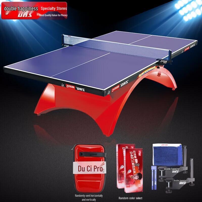 Double Happiness Rainbow Indoor Table Tennis Table