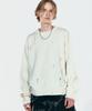 ULKIN [Runway] Damaged Round Neck Knit_Oatmeal