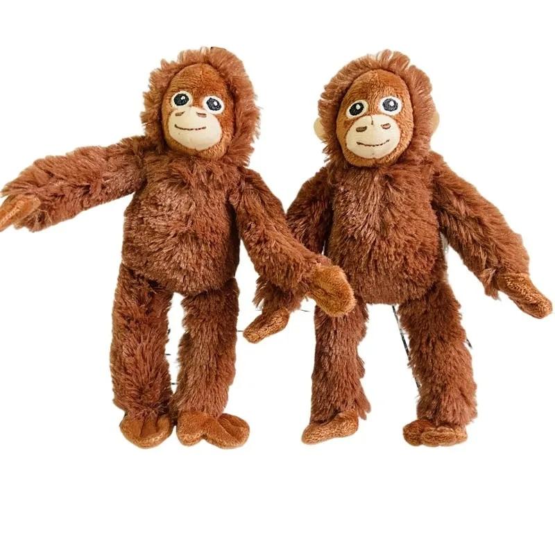 Süßer kleiner Affenanhänger Plüschtier Tier Orang-Utan Plüschtier Taschenanhänger Weiches gefülltes Rucksack-Schlüsselanhänger Weihnachtsgeschenke