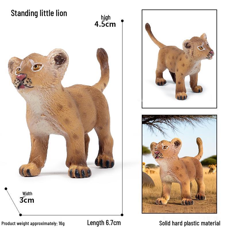 Wild Animal Model Toys - King Lioness & Suanni for Children s Science Education Garden Gifts