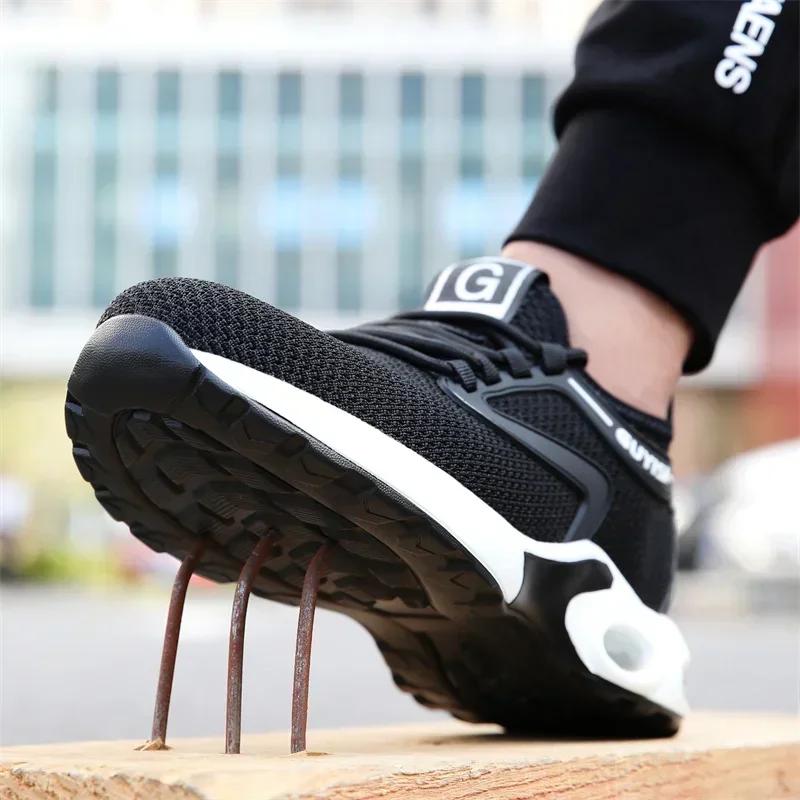 Sommer Männer Frauen Arbeitsschuhe Stahlkappe Sicherheitsstiefel Europäischen Standard Anti-smash Anti-punktion Sport Sicherheitsschuhe