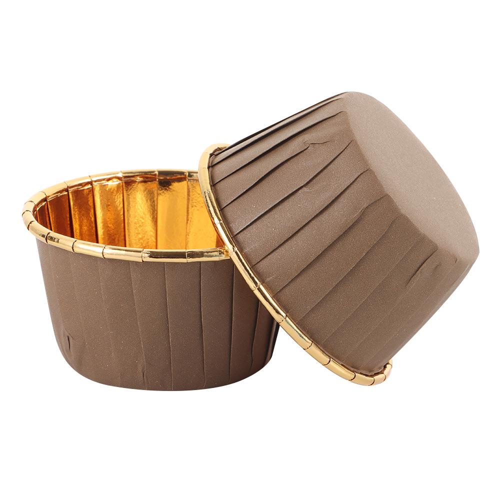 50 Stück/Packung Papier-Cupcake-Förmchen Tulpenblüten-Schokoladen-Cupcake-Hülle Back-Muffin-Halter Hochzeits-Party-Zubehör