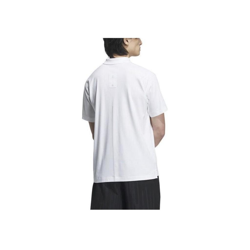Adidas Casual Sports Short-Sleeved Polo Shirt Men Tops White JE6667