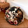 1 PC Automatic Folding Umbrella - Two Cute Puppies Pattern, Portable & Foldable Design with 8 Ribs, Christmas Birthday Gifts