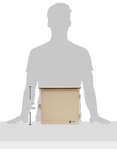 Mirai Industry Wall Box, Roofed, Horizontal Type, Effective Depth 106cm, Beige, 1 Piece, WB-12AJ