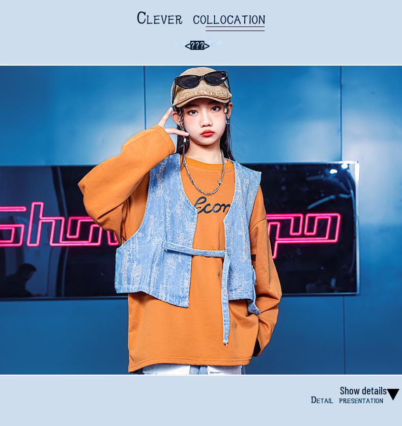 Children's Hip-Hop Fashion: Boys' and Girls' Trendy Streetwear Shirts & Jackets