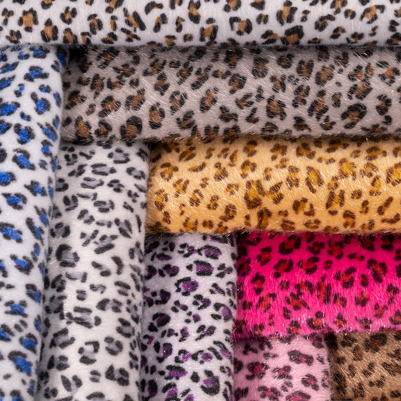 50x160cm Plüschstoff mit Leopardenmuster, Imitation von Nerzfell, für DIY-Nähen, Schuhe, Mützen, Schals, Bänder, Futterstoffe, Kleider