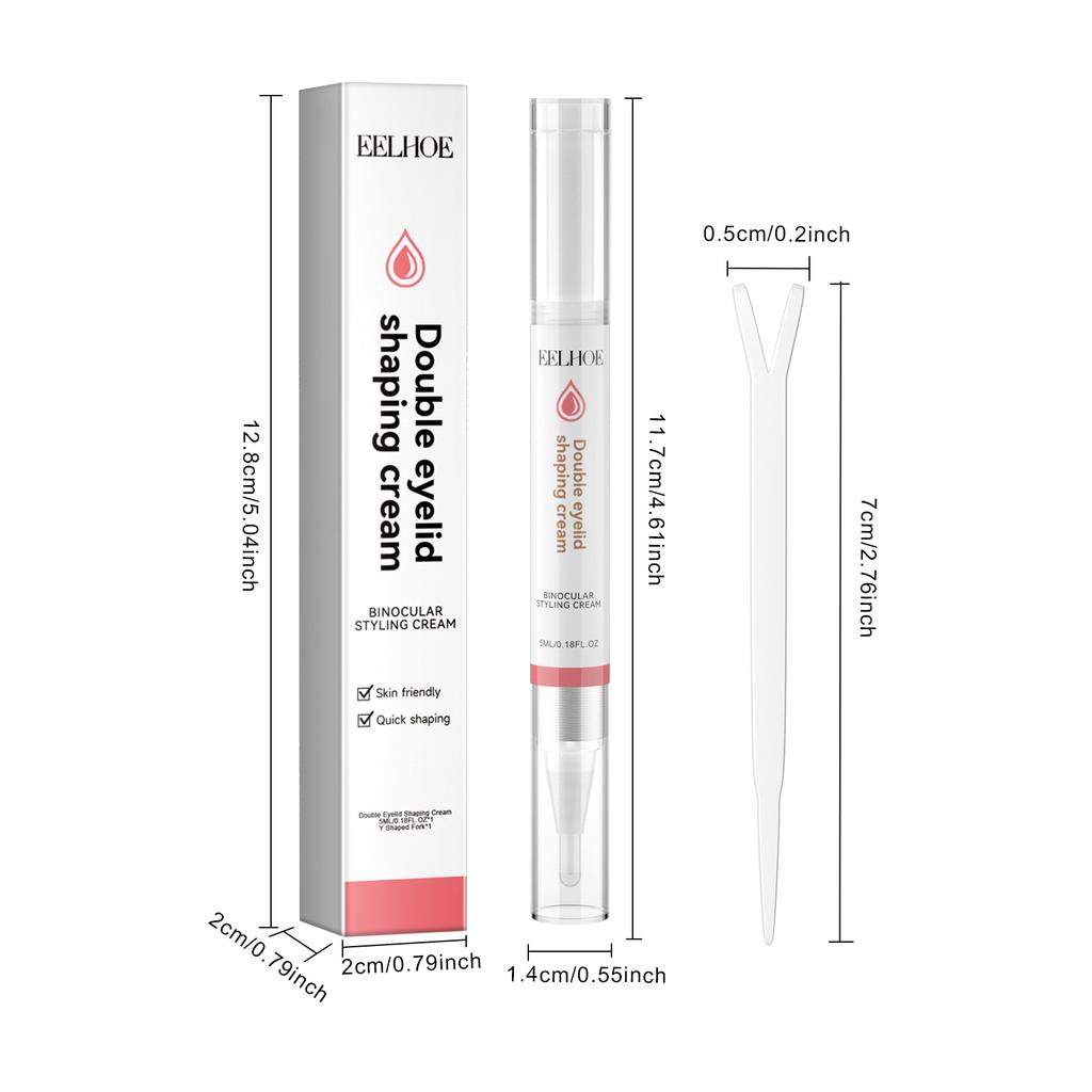 EELHOE Big Double Eyelids Styling Shaping Cream Practical Eyelid Glue Professional Invisible Lasting Lift Eyes Beauty Makeup Tools 5ml