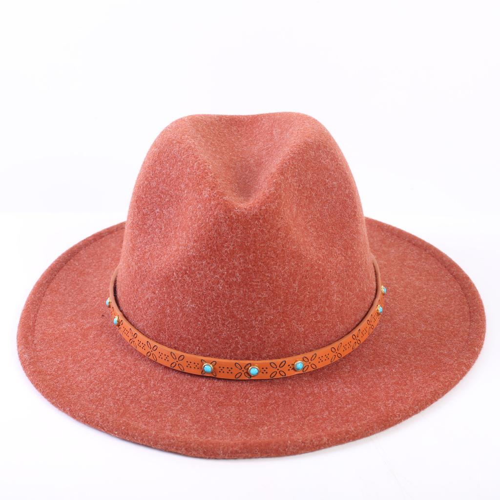 Popular European and American High-end Wool Top Hat, Men's and Women's Fashion Versatile Elegant Top Hat Jazz Hat