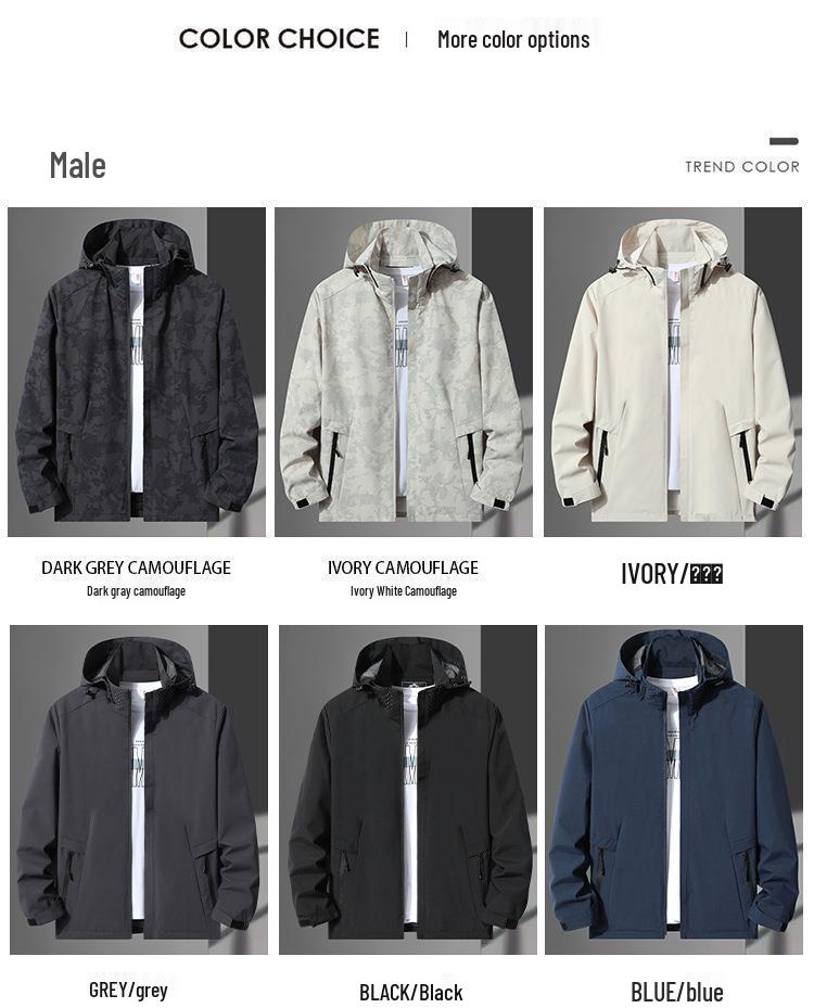 2022 Men's & Women's Lightweight Camouflage Windbreaker - Spring/Autumn Couple Style