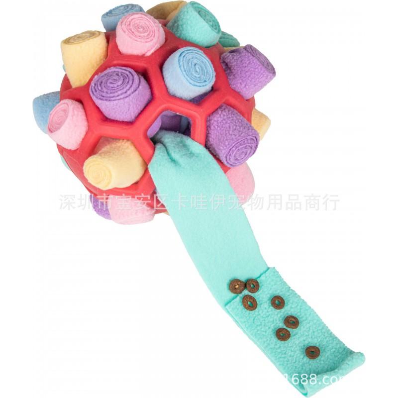 Interactive Dog Snuffle Ball Toy TPR Hollow Treat Dispensing Puzzle Mental Stimulation Anti-Destructive Behavior