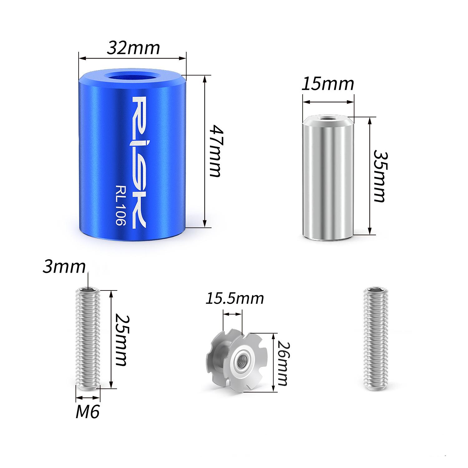

Steel Bicycle Fork Star Nut Removal RISK Bike Star Nut Tool for MTB Road Bike SET