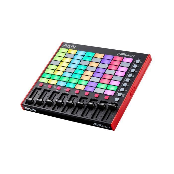 Clavier maître - AKAI PROFESSIONAL - APCMINIMK2 - 8x8 pads - 9 faders - Contrôleur USB compact