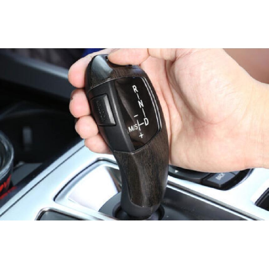 Shifter Lever Trim 1X Wood Grain Gear Shift Knob For 2014-2018 BMW X5 X6 F15 F16