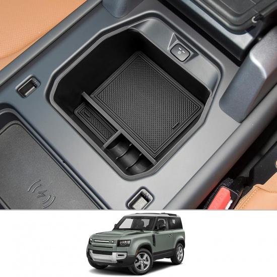 CDEFG For -2024 2025 Defender 130 110 90 Center Console Organizer For -2025 Land Rover Defender Accessories Middle Console Armrest Tray Storage