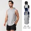 Men's Quick-Dry Hooded Sports Tank Top - Sleeveless Basketball Training Vest