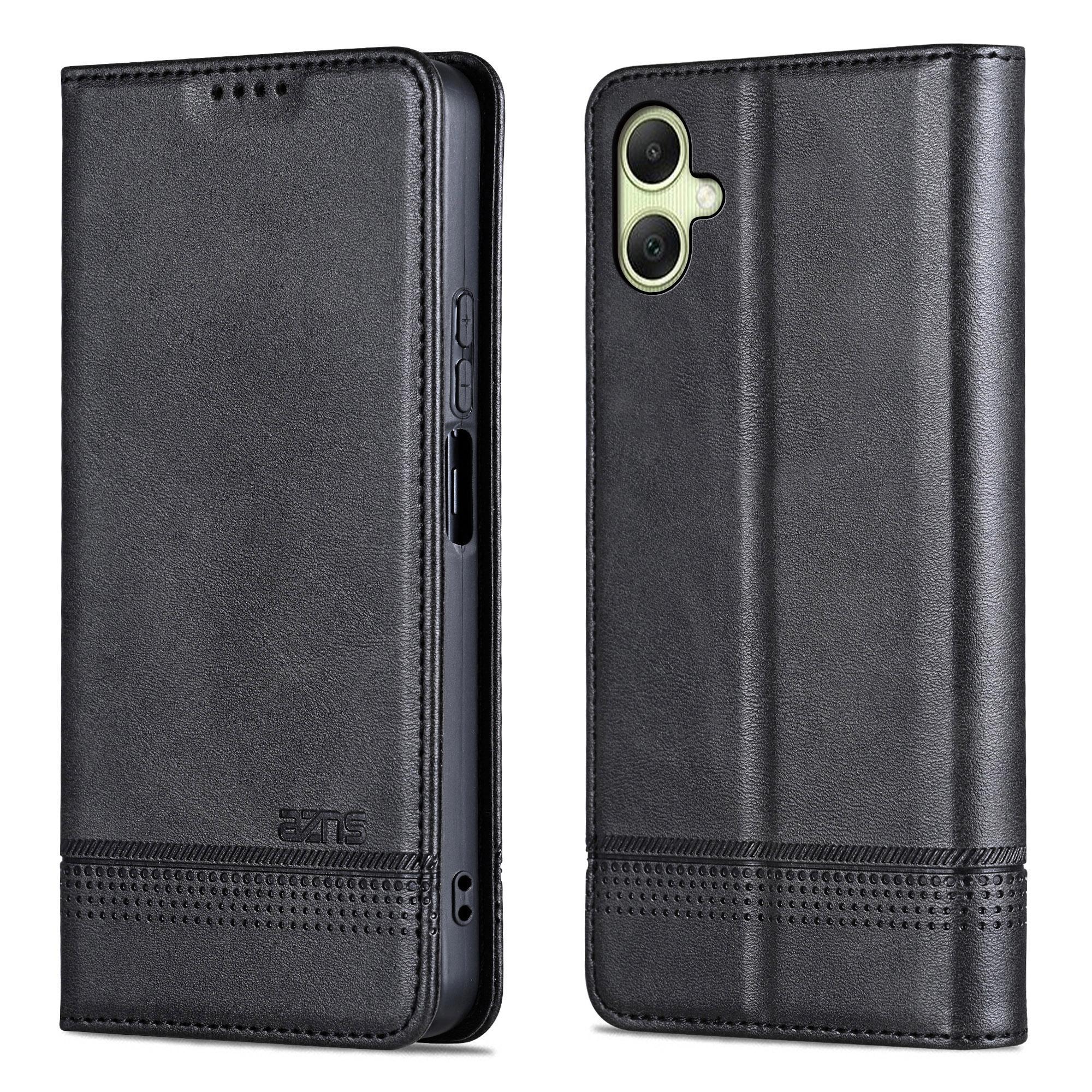 

AZNS Чехол для Samsung Galaxy A07 4G, Текстура коровьей кожи, Кошелек из ПУ кожи, Чехол для телефона Black